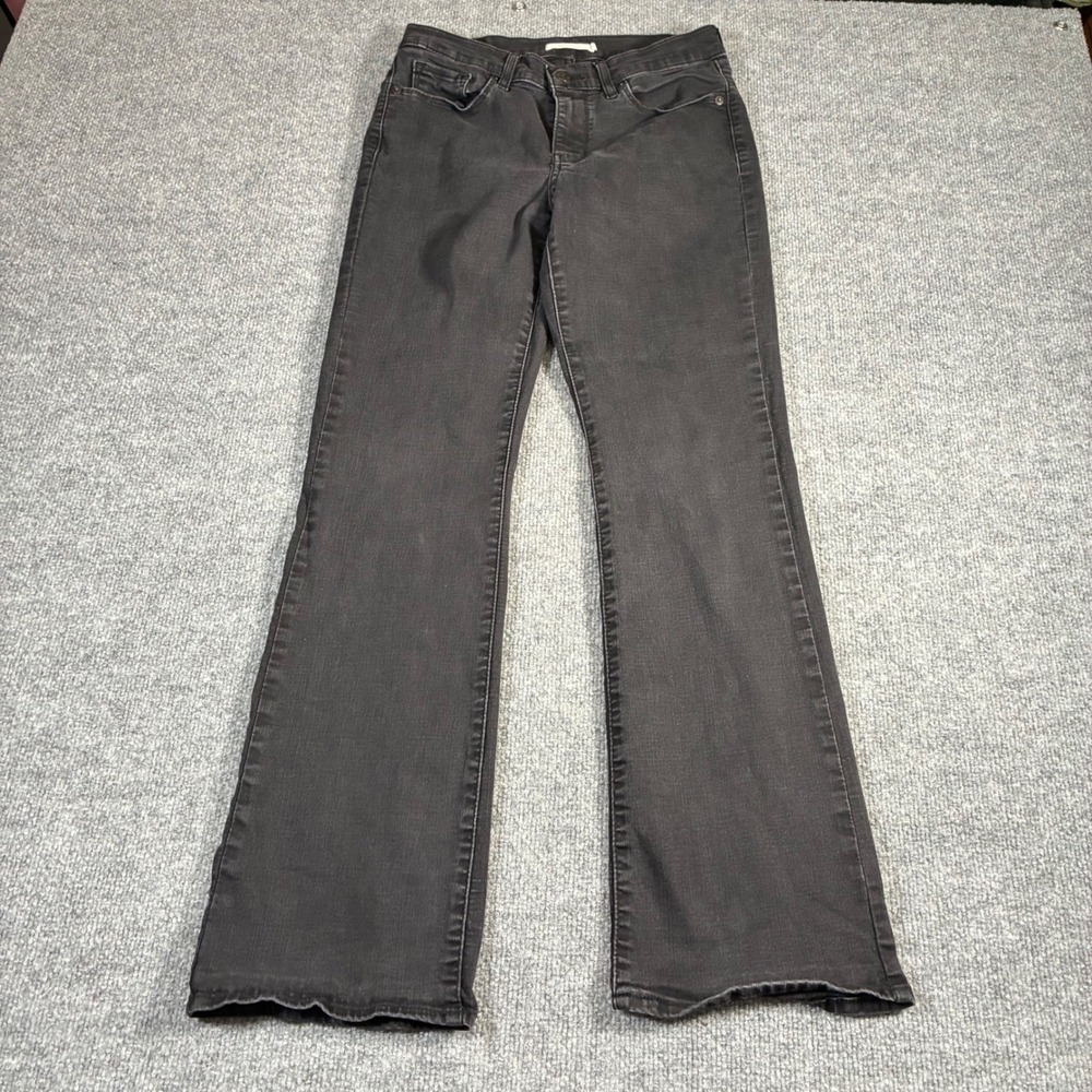 Levi's Classic Bootcut‎ Jeans Womens 6M W28 L32 Black Stretch Denim Boot Cut